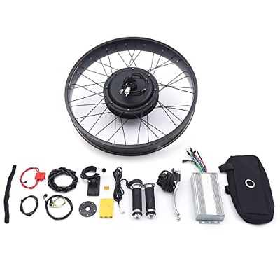 Kit de conversión para bicicleta eléctrica de 26 pulgadas, kit de conversión para bicicleta eléctrica, 48 V, 1500 W, kit de conversión de bicicleta el