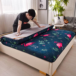 YIbing Colchón de piso de futón japonés, cubrecolchón de cama portátil, grueso, cama enrollable, colchón de camping, sofá plegable, para habitación de precio
