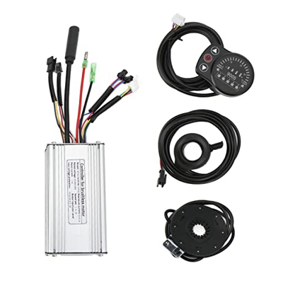 BuyWeek Kit de Controlador de Motor de Bicicleta eléctrica, DC 36V 48V Sistema de Control de Onda Cuadrada de Bicicleta eléctrica LED900S Kit de medid
