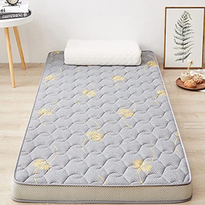 HAOLY Colchón de futón de estilo japonés, tapete de dormir tatami grueso dormitorio cama individual, cama plegable enrollable niños adulto sueño viaje