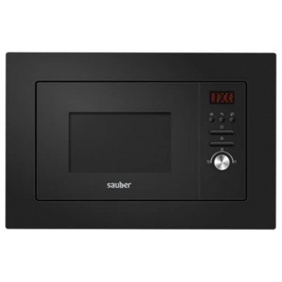 Sauber - Microondas con grill integrable SERIE 5-20B - 20 litros - Color Negro - ENTREGA EN DOMICILIO
