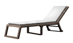 Shaf Jardin Dream | Tumbona Plegable de Exterior con Ruedas-Cojin Incluido | Fabricado en España con Materiales Reciclados-Color Wengué, 58 x 199 x 42 precio