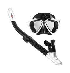 Gafas y máscaras de buceo Gafas buceo snorkeling máscaras de buceo snorkel juego anti antiniebla natación con buceo con tubo de snorkel seco anti anti en oferta