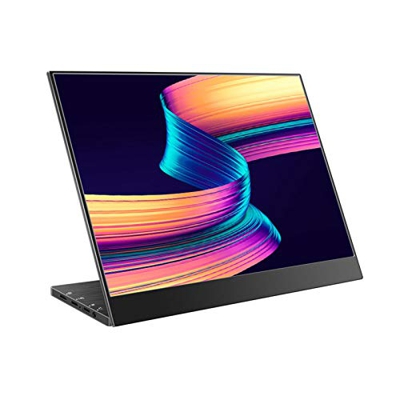 4K Portable Monitor Touchscreen 15.6'' Slimmest 10-Point Touch UHD 3840X2160 Dual Type-C Monitor Bracket Integrated