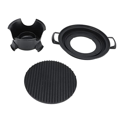 Longzhuo Parrilla portátil de sobremesa Parrilla portátil de Aluminio Fundido a presión Hibachi, con Bandeja para Hornear Antiadherente para pícnic al