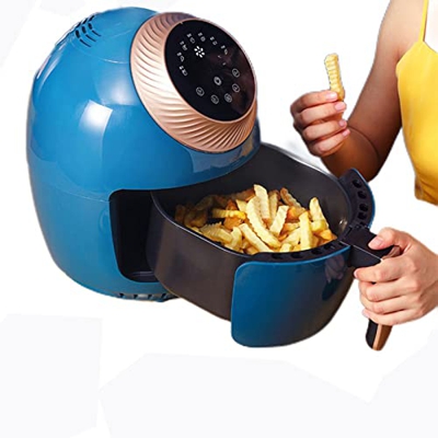 Freidora de aire Horno sin aceite 3.5L Control inteligente Papas fritas Pollo frito Pizza Adecuado para la familia, Pollo