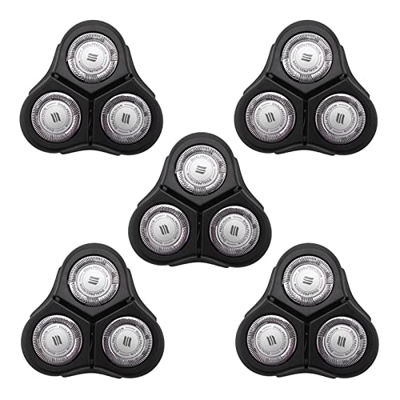 DXBO 5X Reemplazo de Cabezal de rasurador Compatible con RQ11 RQ1180 RQ1160 RQ1150 1150X (Color : Negro)