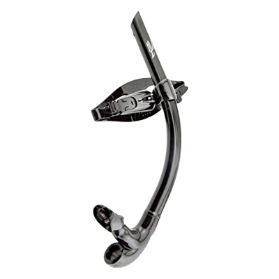 Amagogo Buceo Snorkel Tube Equipo Center Mount Natación Snorkel para acuáticos Buceo Libre Mujeres Hombres, Negro