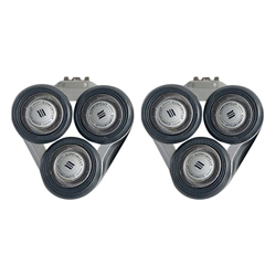 DXBO 2X de reemplazo de Cabezal de rasurador Compatible con S5000 S5370 S5571 S5420 S5140 S5078 S5077 S5050 S5380 S5400 Barlosa de Afeitar (Color : Ne características