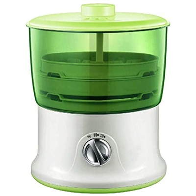 Multifunctional Automatic Bean Sprouts Maker Electric Bean Sprout Machine Seed Sprouter Kit with Water Storage Chassis Suitable for Wheatgrass Soybean