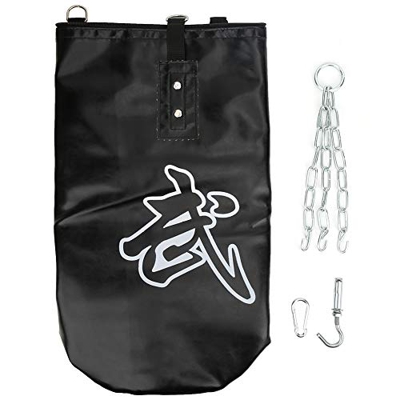 Uadme Niños Colgando Sacos De Arena De Boxeo - Niños Colgando Kid Boxeo Sacos De Arena Huecos Tres Capas Espesar Resistente para Jugar Negro