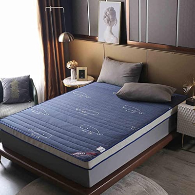 HAOLY Colchón de futón japonés, colchón de piso de futón suave plegable roll up tatami mat, colchón transpirable alfombra para dormir, colchón de espu