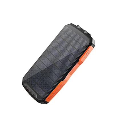BOTTHEALTH Batería De 5w 99000mah, Recargable para El Banco De Energía Solar Cargador InaláMbrico Qi Banco De Energía Batería Externa PortáTil Orange