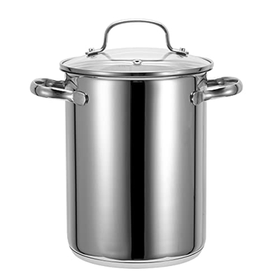 Freidora de Pavo, 4.2L Acero Inoxidable 304 Olla de Freidora de Pavo Sartén Grande para Cocinas de Gas, de Inducción Y Eléctricas para Freír Papas Fri
