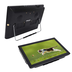 SWOQ Televisor LED Digital, TV portátil de 14 Pulgadas Batería de Litio ABS de Alta sensibilidad de 1800 mAh para Viajes al Aire Libre características