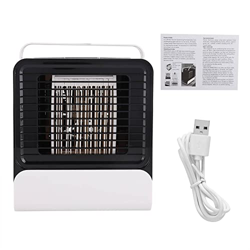 Jadeshay Ventilador Enfriador de Aire USB Mini Ventilador de Aire Acondicionado portátil Enfriador de Aire de Iones Negativos para el hogar de la Ofic en oferta