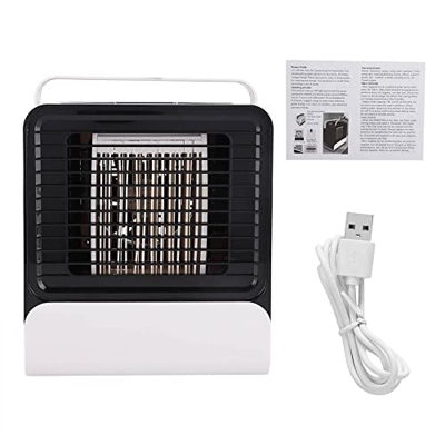 Jadeshay Ventilador Enfriador de Aire USB Mini Ventilador de Aire Acondicionado portátil Enfriador de Aire de Iones Negativos para el hogar de la Ofic