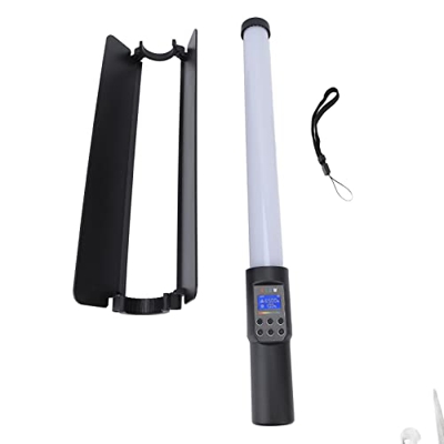 FRZY Barra de luz LED portátil ergonómica 18 Tipos de escenas de iluminación 122 Piezas Perlas de lámpara 1/4 Puerto Inferior RGB Luz de Video LED por