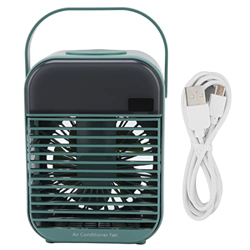 Ventilador de Refrigeración de Aire Acondicionado, Ventilador de bajo Ruido de 3 Niveles, Aire Acondicionado Portátil, Pequeño Enfriador USB para Coch en oferta
