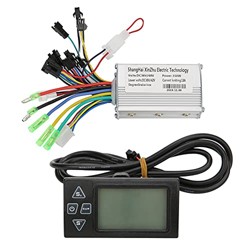 Wnesy Controlador de Motor de Scooter, Control de Velocidad de Bicicleta Eléctrica a Prueba de Lluvia Pantalla LCD Controlador de Motor sin Escobillas en oferta