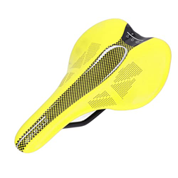 Sillín de Bicicleta de Montaña, Cojín de Sillín de Bicicleta de Montaña Suave Ultraligero de Cuero de Microfibra para Bicicleta de Carretera MTB Bicic en oferta
