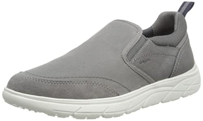 Geox U Portello, Zapatillas Hombre, Gris, 44 EU