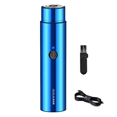 ZJTY Máquinas de Afeitar eléctricas Mini - Afeitadora eléctrica Lavable de Bolsillo con Pantalla LED de batería,Afeitadora compacta Lavable para Mujer