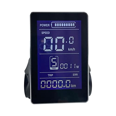 wisoolkic Pantalla Universal para bicicleta eléctrica, velocímetro, odómetro, controlador impermeable, reemplazo de pantalla Vertical para JN