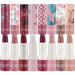 Barra de labios mate hidratante, Lápiz labial intenso de terciopelo, De larga duración, La taza antiadherente de brillo de labios no se desvanece fáci en oferta