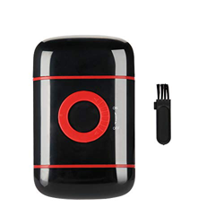 Jadeshay Afeitadora eléctrica portátil, Recortadora de Barba emergente de lámina Ultrafina, maquinilla de Afeitar con batería AA(Rojo) precio