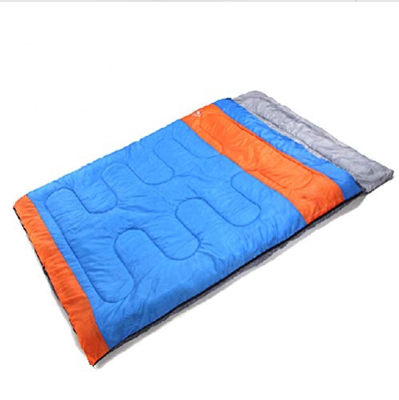 Jrechio Sacos de Dormir Adulto Doble Pareja Primavera Invierno Espesar al Aire Libre Camping Saco de Dormir zhengqiang (Color : Blue, Size : 220X150CM