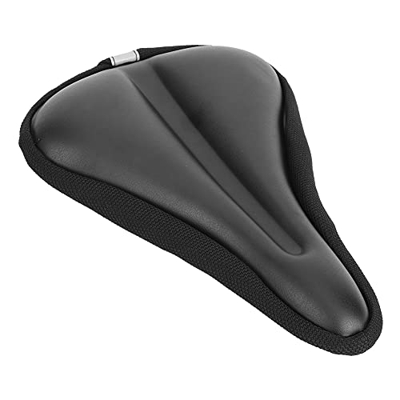 LONM Sillín de Bicicleta, Sillín de Bicicleta Fácil de Instalar Algodón Resistente Al Agua Y Cuero de PU para Adaptarse a Asientos de Bicicleta Estánd