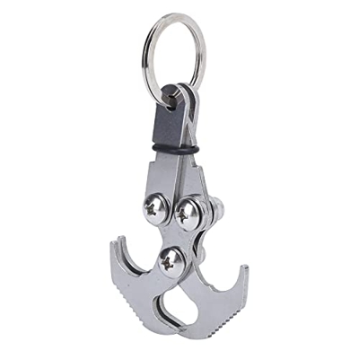 QHYTL Gancho de Gravedad de Supervivencia, Gancho de Gravedad Plegable, pequeño, portátil, Duradero, Resistente con Bolsa de Almacenamiento para Acamp