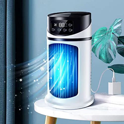 Aire Acondicionado portátil - Mini Ventilador de refrigeración de Aire, humidificador de Ventilador de Vapor evaporativo Personal súper silencioso con en oferta