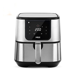TKTTBD Freidora de Aire 6L 1600-1800W, freidora eléctrica sin Aceite con Cesta combinada, Horno Inteligente con Pantalla táctil para Pollo Entero características