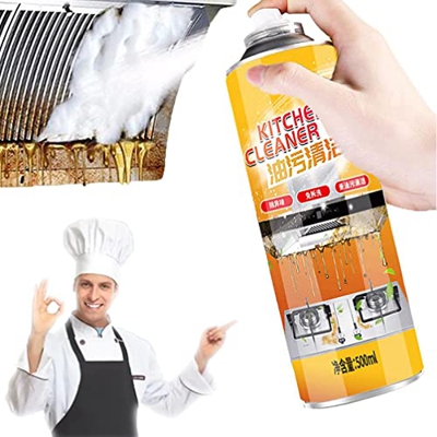 YEGBONG 500ml Multipurpose Foam Cleaner Spray,Foaming Heavy Oil Stain Cleaner,All Purpose Kitchen Cleaner Spray for Cook Pot, BBQ Grill, Cooker Hood, 