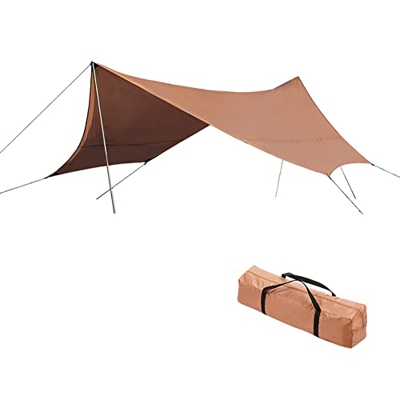 YANGFJcor Tienda De La Cortina del Cielo, Poste De Sombra Hexagonal para Exteriores, para Picnic, Patio Jardín, Boda En El Patio Trasero, Fiesta. con 