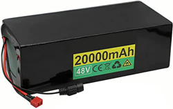 stdpcxz 48V 20AH Batería De Bicicleta Eléctrica, Batería De Litio 20000Mah con Cargador + BMS Ebike Batería, para Motor De 1200W 1000W 750W 500W 350W  en oferta