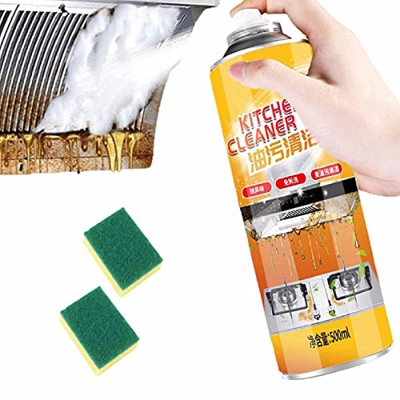 500 ml Kitchen Cleaner Foam Spray - Kitchen Stove Top Cleaner Bubble Cleaner Spray for Cook Pot, BBQ Grill, Cooker Hood, Stove Top Xiaoqiu