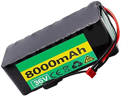 stdpcxz Batería De Bicicleta Eléctrica De 36V, 8AH Batería De E-Bike Batería De Iones De Litio 8000Mah para Bicicleta Eléctrica con Cargador + BMS, pa