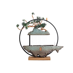 Creative Water Fountain Fountain Landscape Lucky Living Room Office Home Desktop Zen Ornaments Opened características