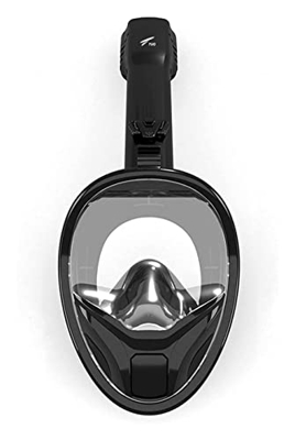 WARRIO Gafas y máscaras de Buceo Gafas de Buceo máscaras de Buceo Plegable Engranaje de Snorkel de Snorkel Plegable Máscara de Buceo (Color : Black, S