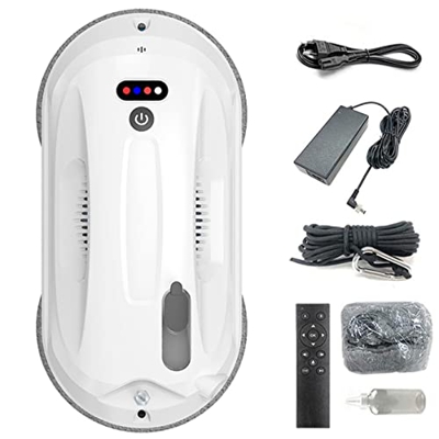 ZUKETANG Robot De Limpieza De Ventanas con Control Remoto, Robot De Limpieza De Ventanas Robot De Limpieza De Vidrio Al Vacío De Ventana Automático co