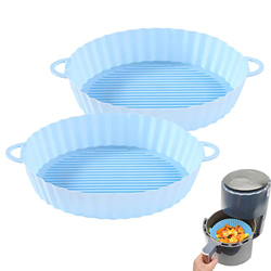 Olla De Silicona para Freidora De Aire, Molde De Silicona para Freidora Sin Aceite, Repuesto Cesta Freidora, Revestimiento De Horno De Freidora De Air en oferta