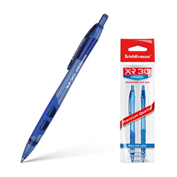 ErichKrause XR-30 - Bolígrafo retráctil (2 unidades), color azul características