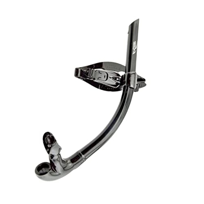 perfeclan Buceo Snorkel Correa Boquilla de Silicona Montaje Central Natación Snorkel para Mujeres Hombres Niños, Negro