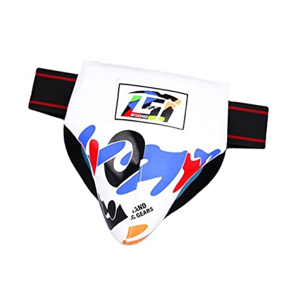 LOVIVER Protector de Guardia Abdominal de Ingle para niños, Soporte de Ingle Transpirable de Entrenamiento, para Boxeo de Artes Marciales Muay Thai MM