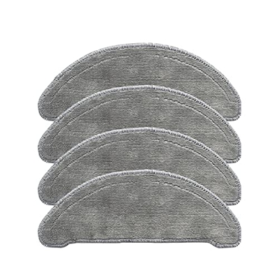 Eyeref Partes de vacío reemplazables trapeadores accesorios conjuntos piezas para Roidmi EVE Plus robot aspirador (color: borgoña)