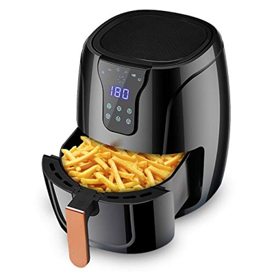 4.5L Freidora de Aire Multifuncional de Gran Capacidad de 4.5L LCD Touch Electric Air Oil Free Sin Walkess Asado Horno Cocina de Cocina sunyangde
