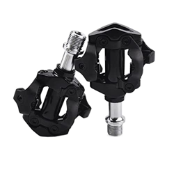 QINGCHEN Sun MS Compatible con MTB Sistema de Pedal de Bloqueo Bicicleta Autohebrilamiento de Zapatos Pedales de Aluminio Compatible con Shimano MTB P precio